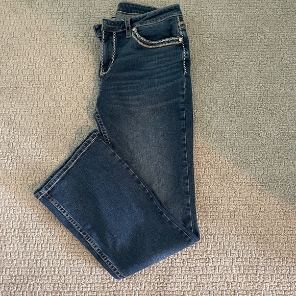 Shyanne Scroll Dark Wash Bootcut Jeans, EUC, 32 Short - Picture 13 of 15